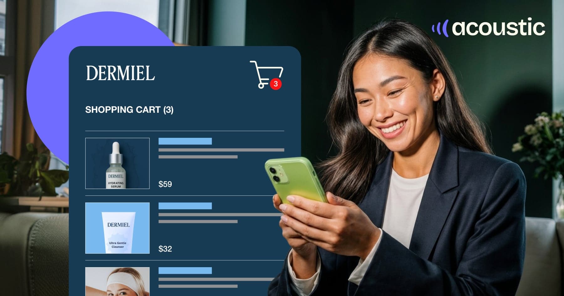 Cart abandonment email triggered by behavioral signals on a retail site.