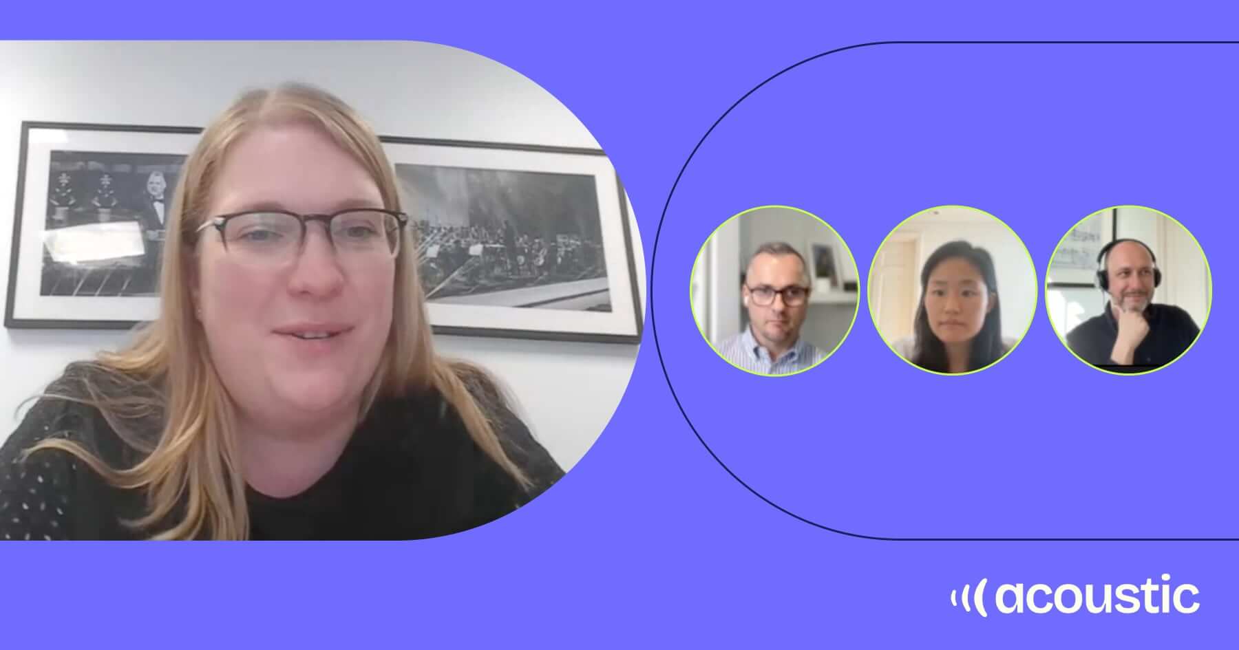Webinar recap featuring Society of London Theatre representative and three panelists discussing MarTech upgrade strategies - Acoustic