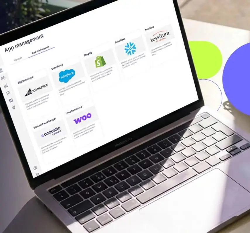 Integrations view connecting marketing data sources and tools