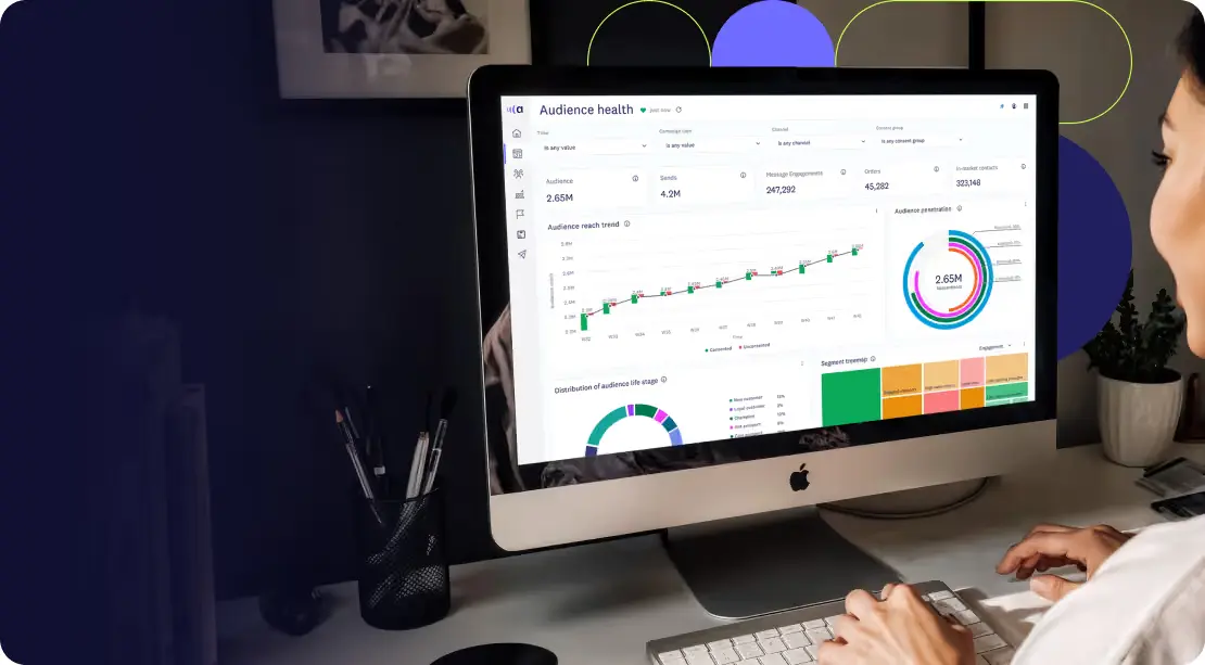 Audience health dashboard showing engagement, fatigue, and reactivation